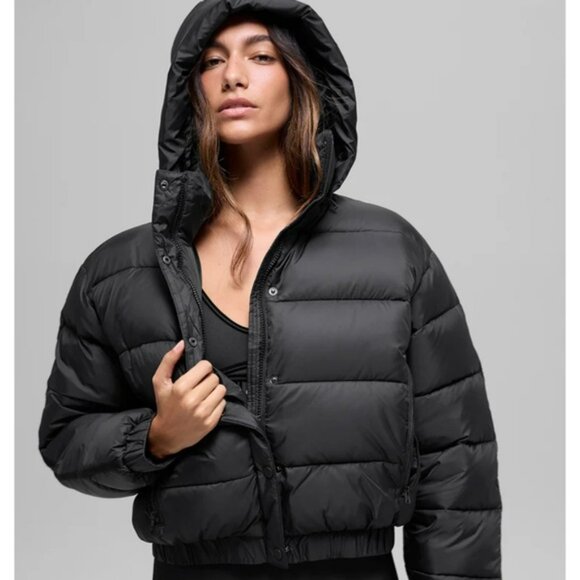 ALO Yoga Charcoal Puffer Jacket - Picture 4 of 5